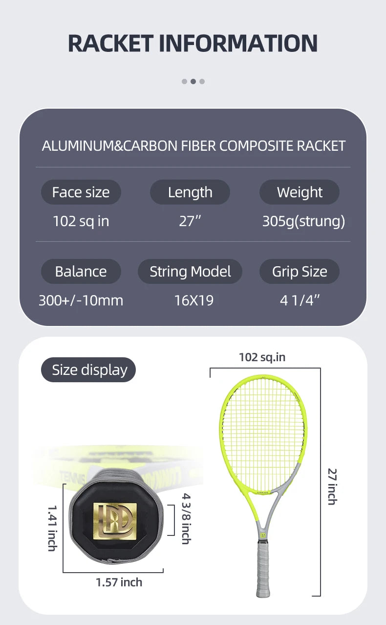 Carbon Composite Tennis Racket – Ultra-Light