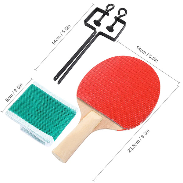 Portable Retractable Ping Pong Net & Paddle Set