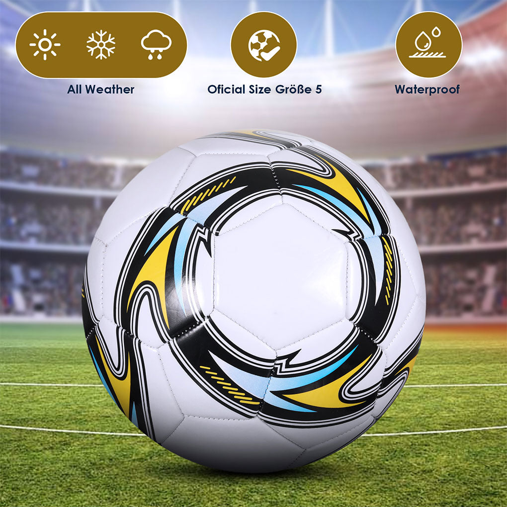 Official Size 5 Soccer Ball – PVC Machine-Sewn