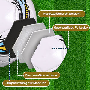 Official Size 5 Soccer Ball – PVC Machine-Sewn