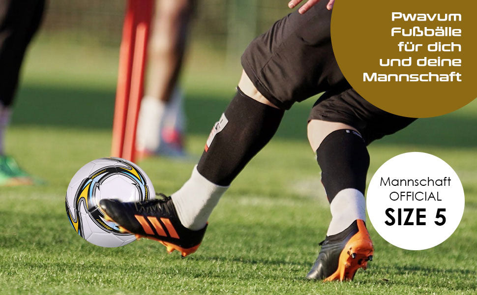 Official Size 5 Soccer Ball – PVC Machine-Sewn